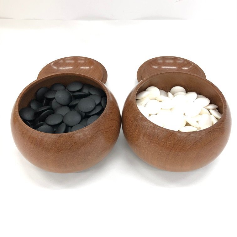桜 将棋囲碁 碁笥 | 囲碁 木製碁笥 大 ※蛤碁石30号まで収納可能 : 特大