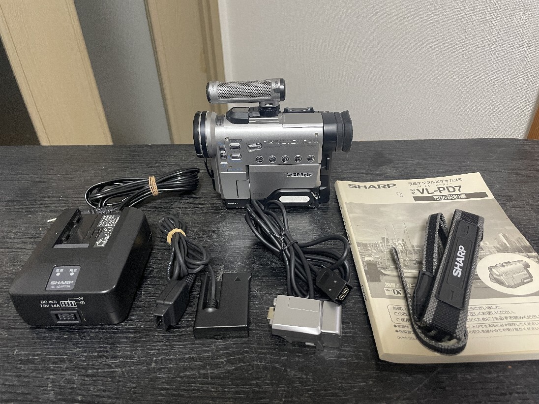 ダビング☆SHRAP VL-PD7 MiniDV 液晶ビューカムデジタルビデオカメラ