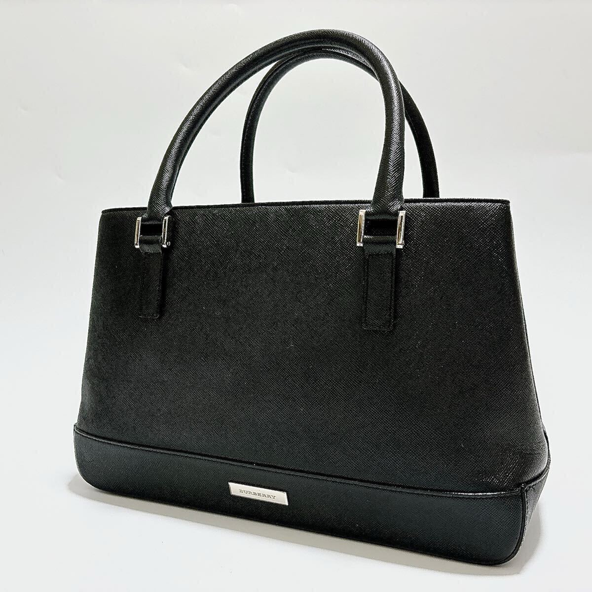 1円 BURBERRY バーバリー トートバッグ ハンドバッグ サフィアーノ 
