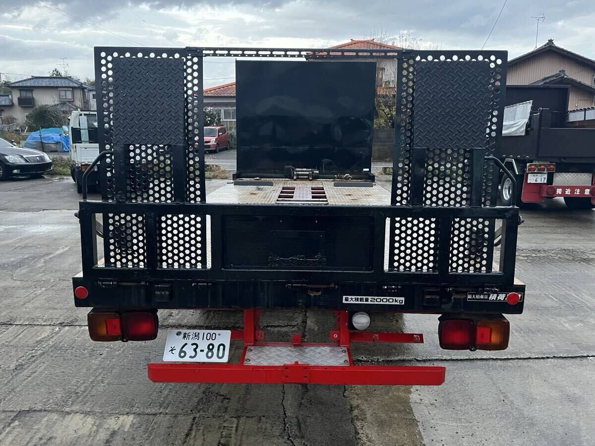 即戦力 いすゞ エルフ 角目4灯 H2 積載車 キャリアカー 車検R7.12 最大積載量2000kg デコトラ レトロ アートトラック セーフティローダー_3