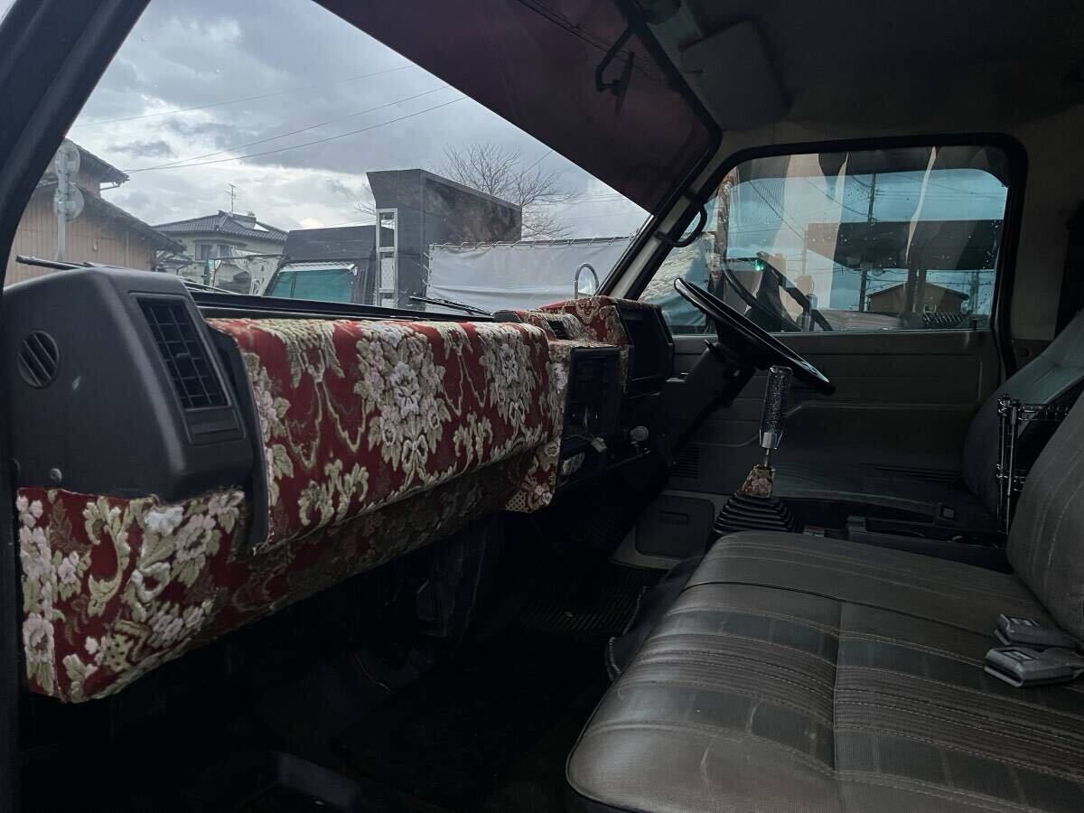 即戦力 いすゞ エルフ 角目4灯 H2 積載車 キャリアカー 車検R7.12 最大積載量2000kg デコトラ レトロ アートトラック セーフティローダー_7