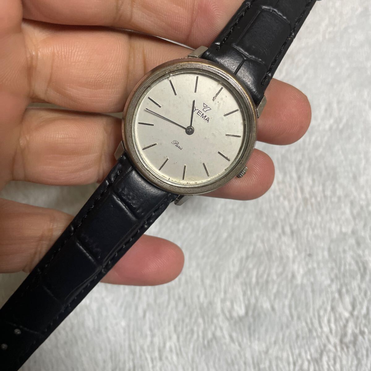 1円スタート中古 YEMA ブランド 手巻き腕時計_4