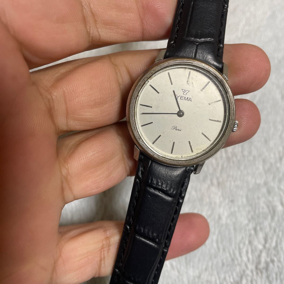 1円スタート中古 YEMA ブランド 手巻き腕時計_5