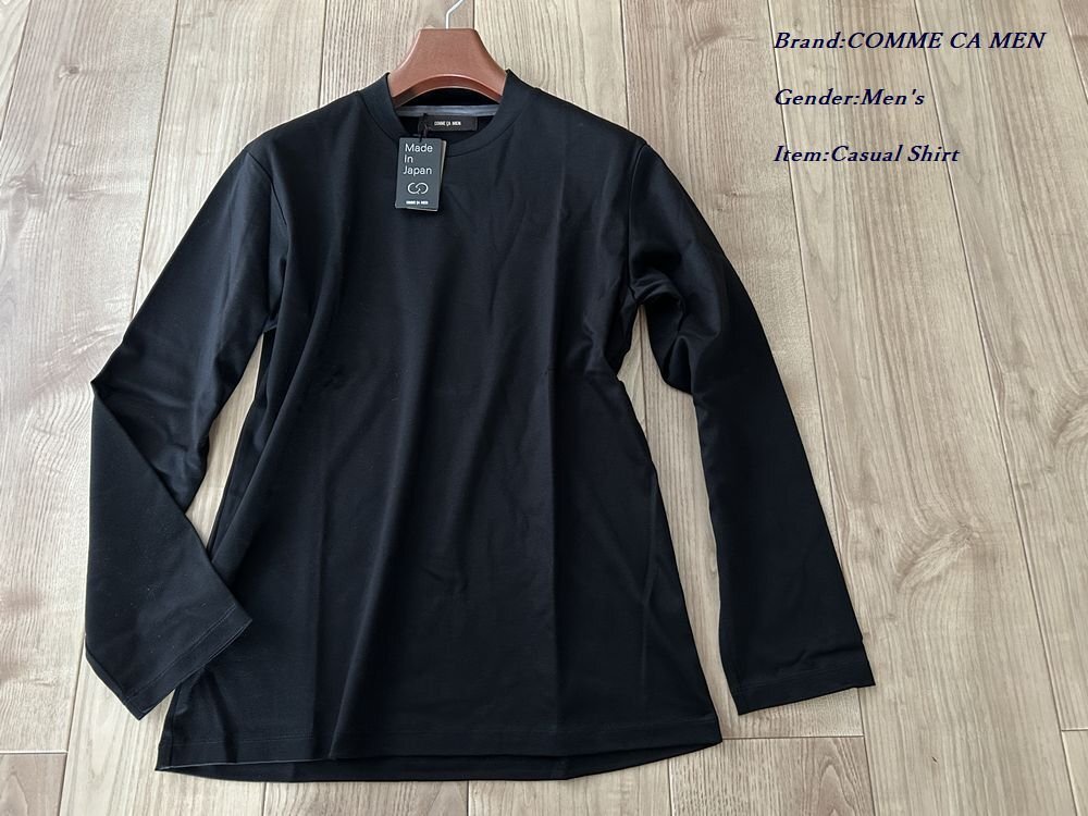 定番，定番人気 訳有り COMME CA MEN コムサメン 日本製 シーアイランドコットン スムース シルケットTシャツ 05ブラック Mサイズ 40TI04 定価19 800円(無地)｜売買されたオークション情報、yahooの商品情報をアーカ Mサイズ