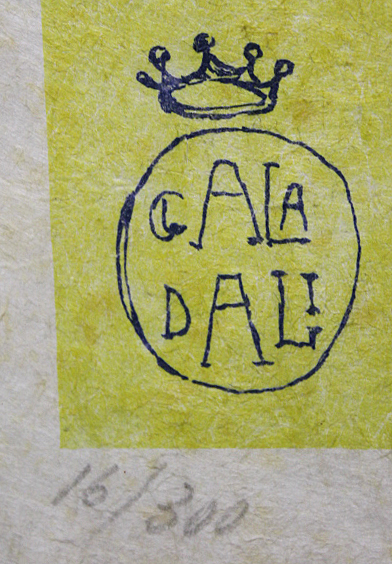 □ダリ（Dali） 【ドンキホーテ（アンモナイト）】 和紙刷り