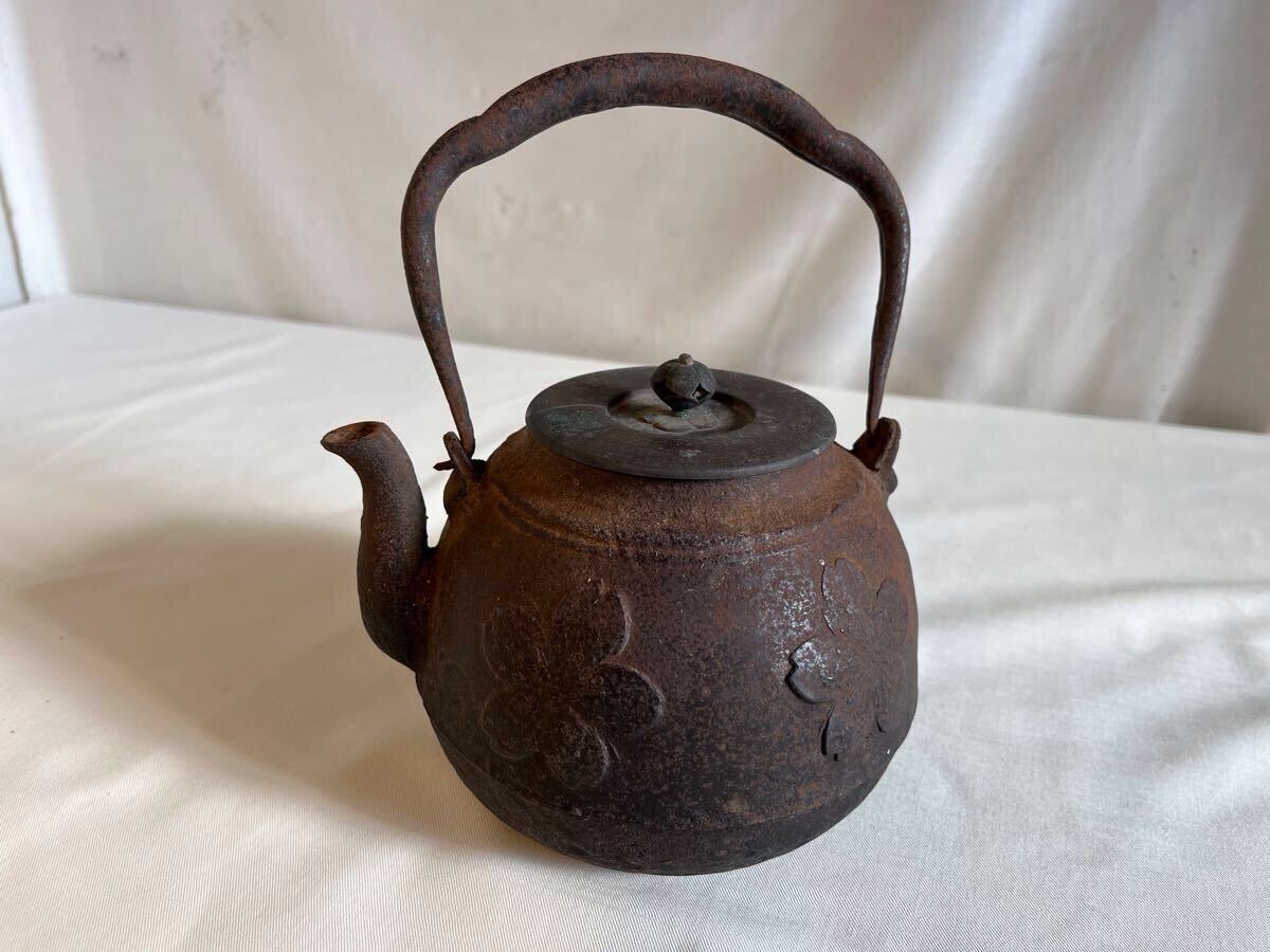 鉄瓶 龍文堂造 アンティーク 茶道具 骨董 蔵出し 龍文堂 鉄瓶 龍文堂造