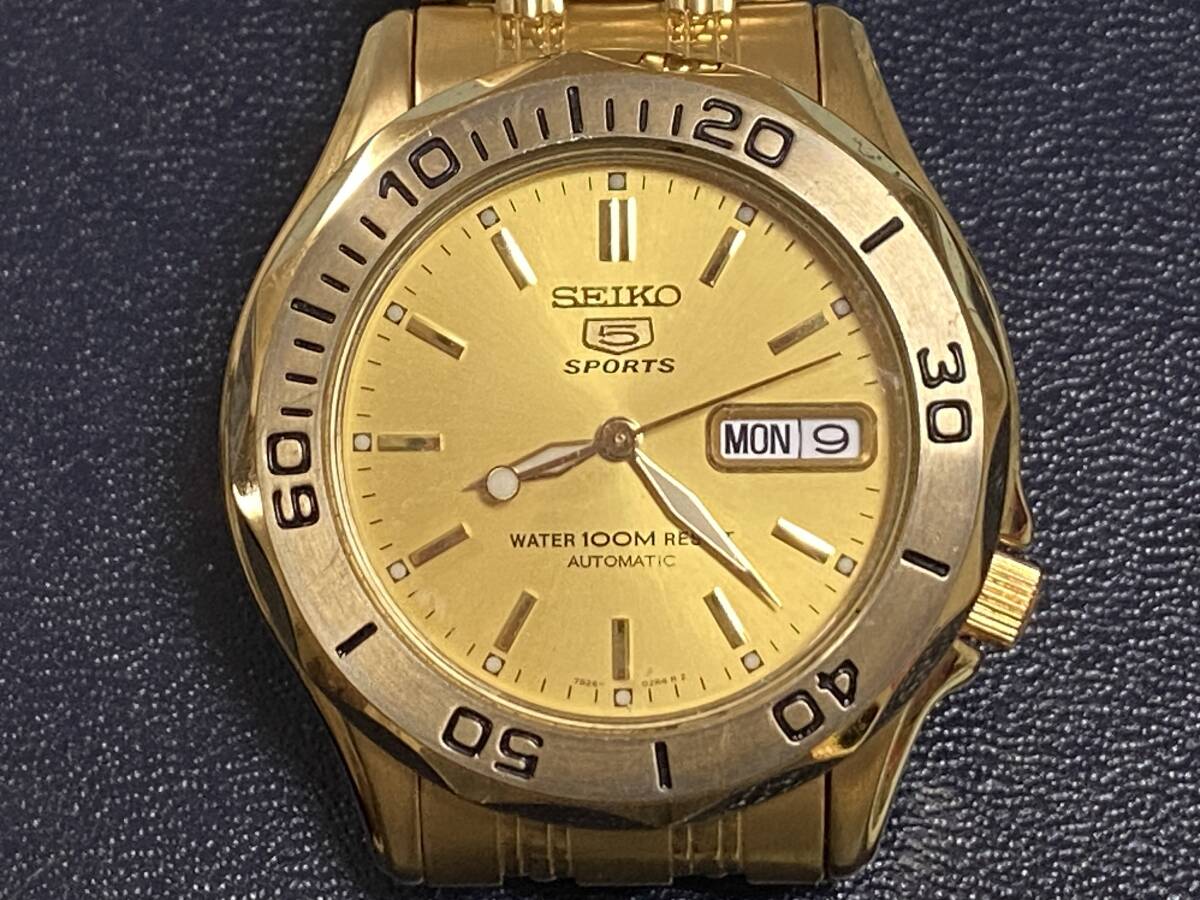 SEIKO 5自動巻き ゴールド7009-3110ヴィンテージ 美品 デイデイト SEIKO 自動巻き セイコー 0 ファイブ デイデイト ゴールド セイコー