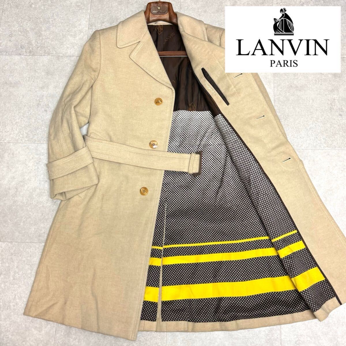 美品】定価30万!希少L相当!! LANVIN Paris☆最高級ランバン【圧巻絶品 