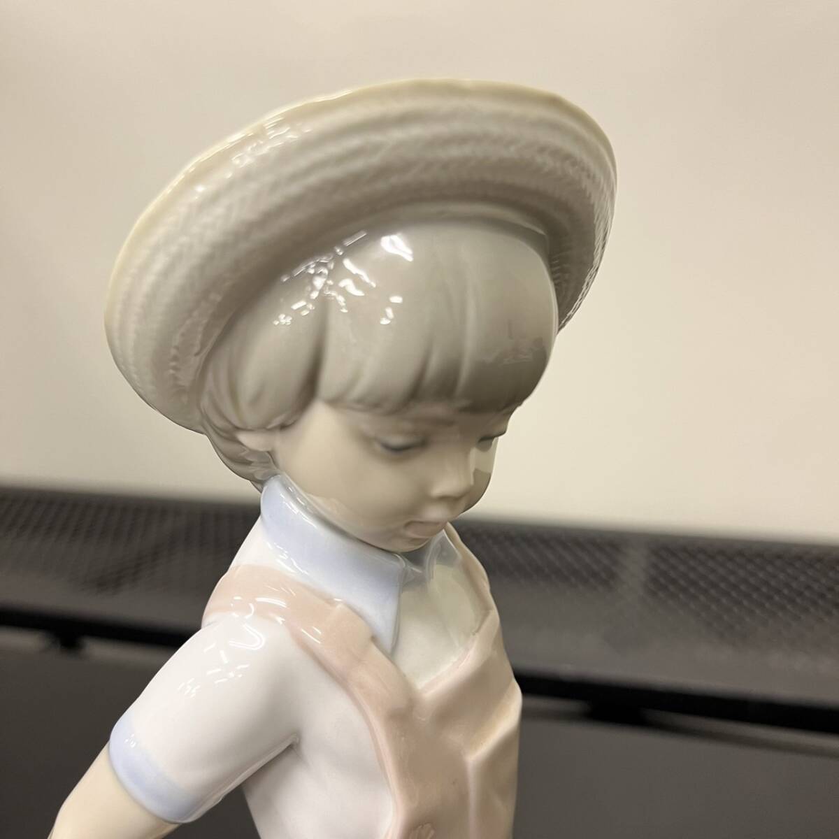 1000円スタート【中古】LLADRO リヤドロ 花車 少年 磁器 人形