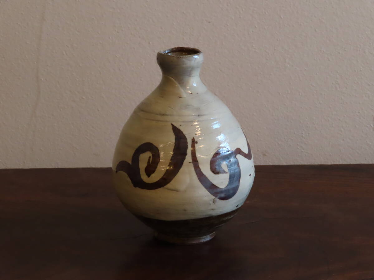 萩焼 【古美味】岡田裕造 萩窯変水指 茶道具 保証品 J2Le 岡田