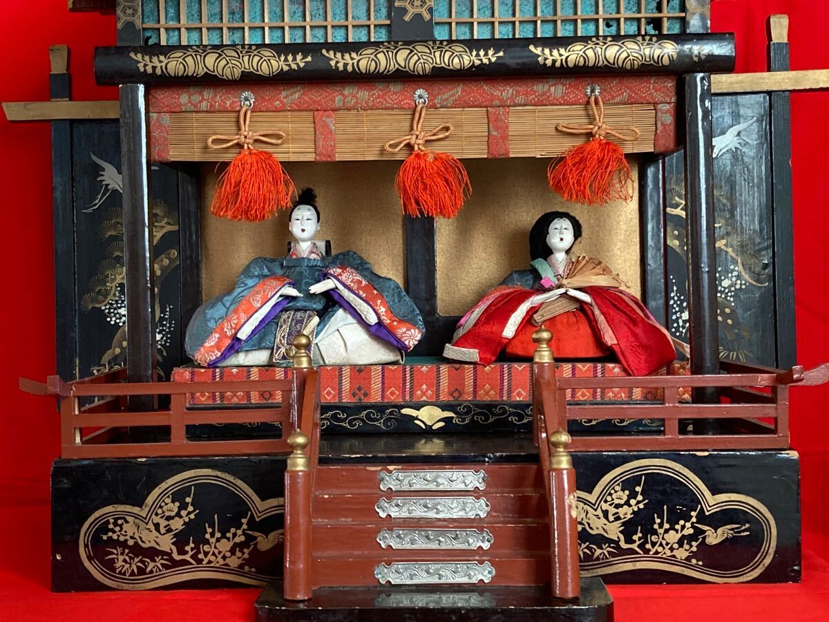 雛道具 ひな祭り 雛御殿 雛飾り 日本人形 アンティーク 時代雛道具