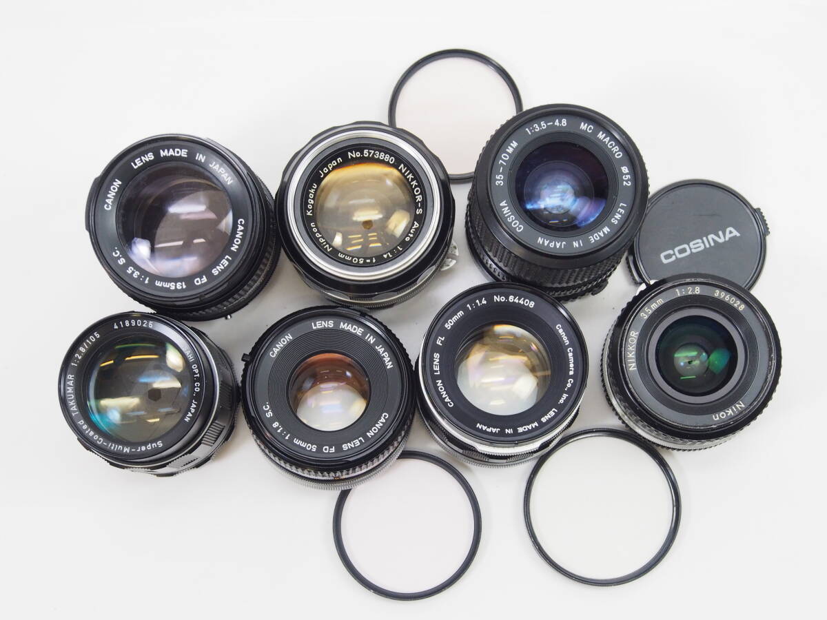 ◎Nikon Canon PENTAX COSINA MFレンズ 7本セット ジャンク品 【公式通販】