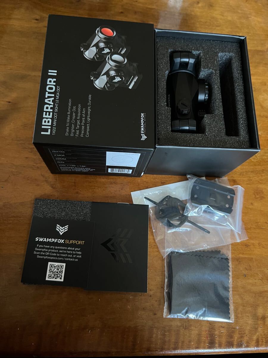実物 swampfox ドットサイト 2moa 22mmレンズ liberator2 【公式通販】