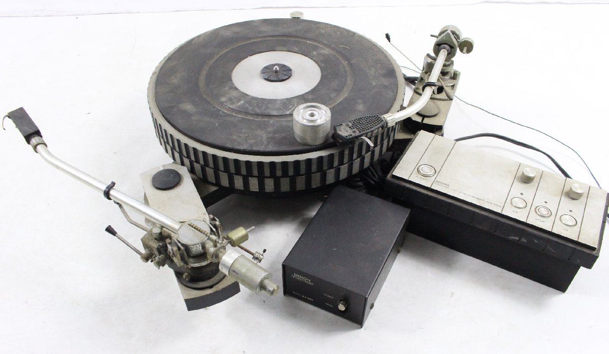 【ト静】 ★ 直引き限定!!! MICRO DDX-1000 ターンテーブル MD-1000 DENON AU-305 動作未確認 中古現状販売 GC074GCG0G_1