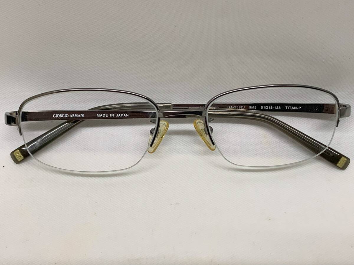良品 Giorgio Armani ジョルジオアルマーニ メガネ GA-2592J 51□18 