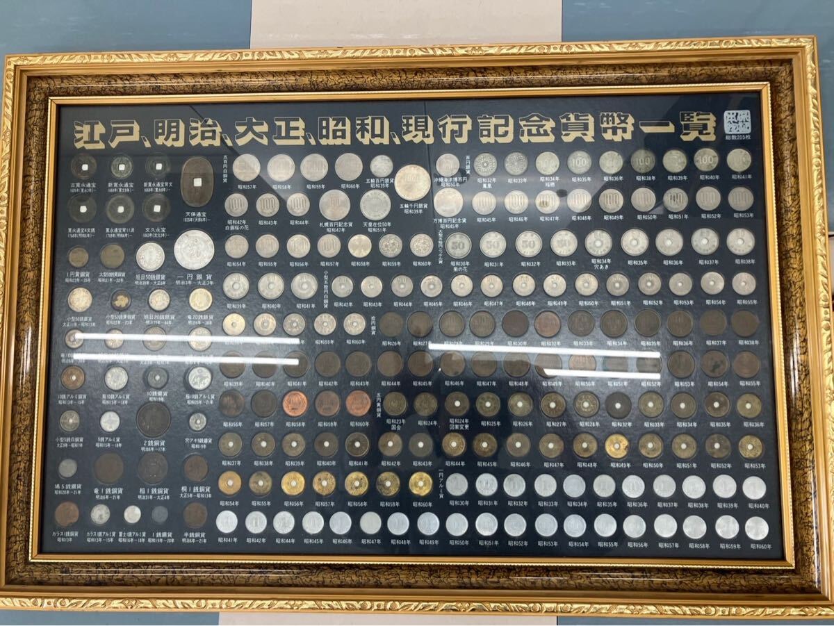 日本貨幣史一覧 江戸 明治 昭和 大正 現行記念貨幣一覧 古銭 コレクション 額装(日本)