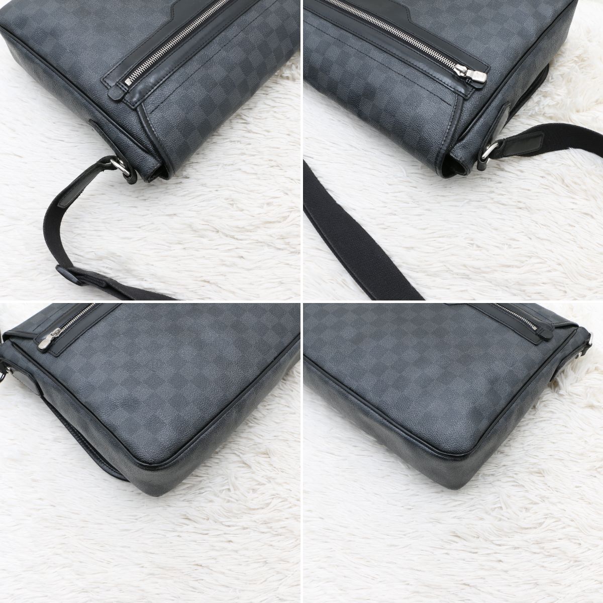 極美品】 ルイヴィトン Louis Vuitton エピ オシュ ブラック セカンド 