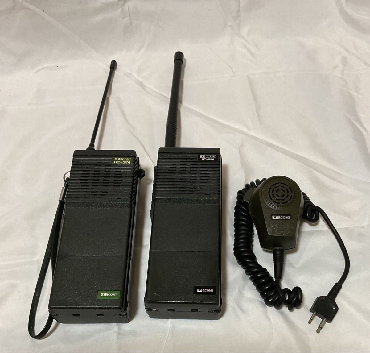 ICOM IC-2N IC-3N ハンディ トランシーバー　スピーカーマイク付き_1