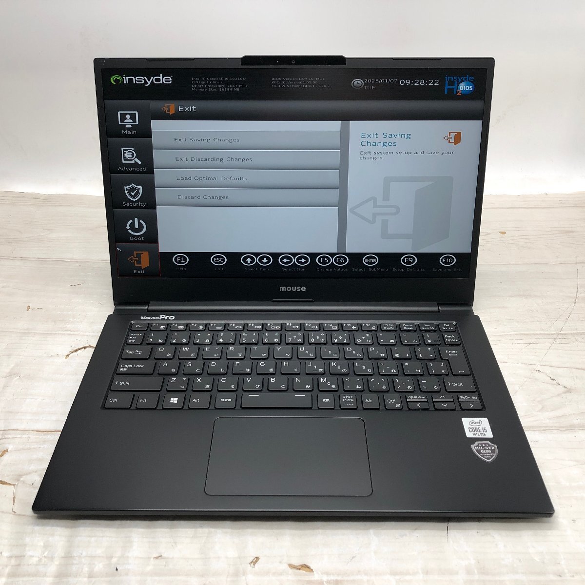 MouseComputer Co..Ltd. MPro-NB410 Core i5 10210U 1.60GHz/16 GB