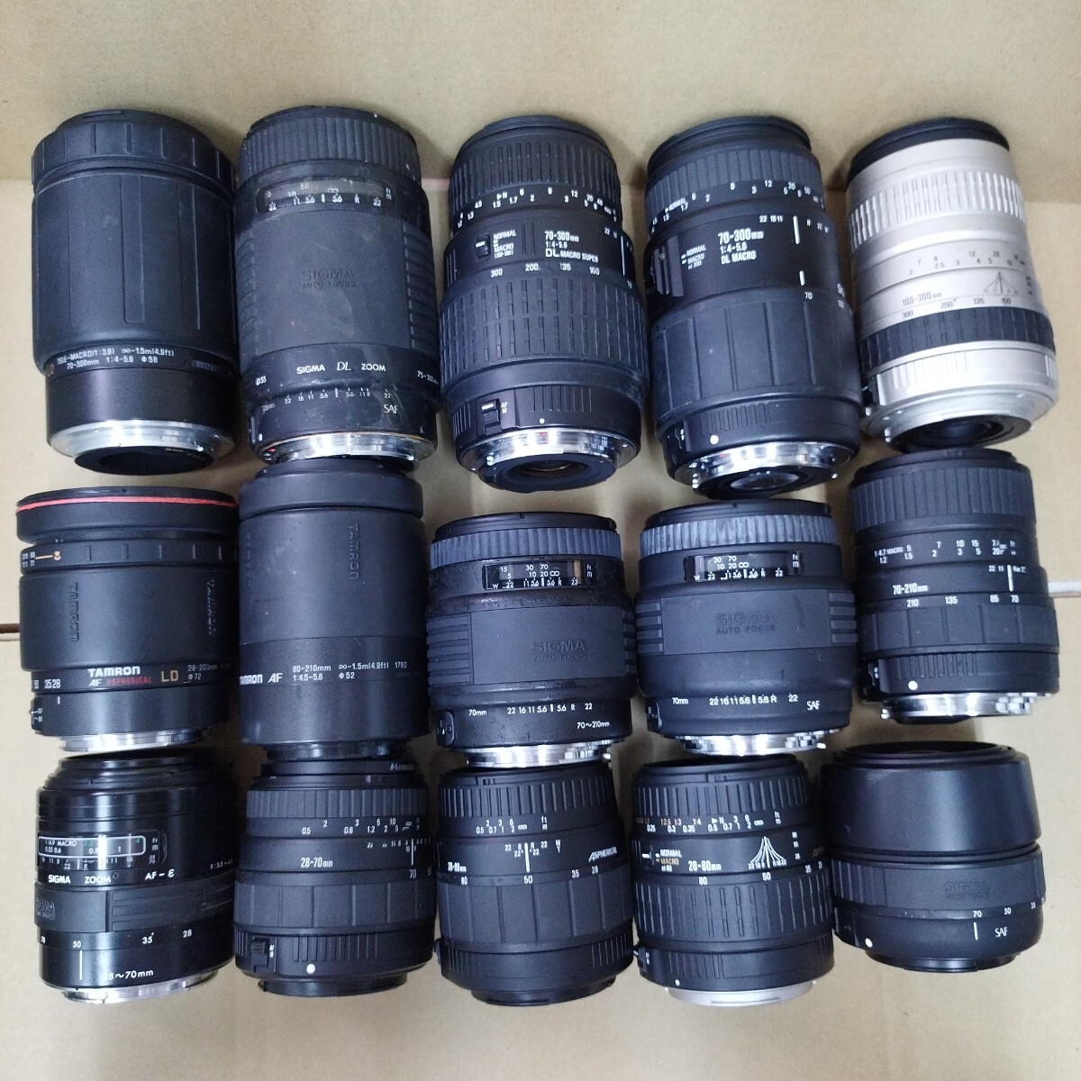 まとめて SIGMA TAMRON シグマ タムロン カメラレンズ セット キヤノン用 未確認 LENS 2455