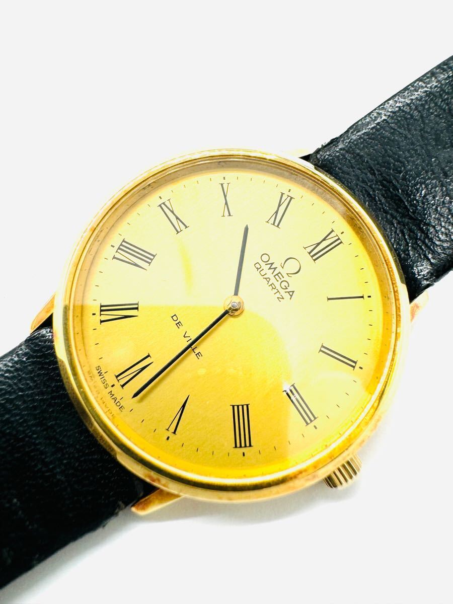 OMEGA オメガ DEVILLE デビル 5440クォーツ メンズ腕時計 ケース750 18