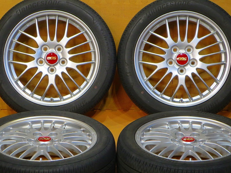 鍛造 軽量 バリ溝4本セット【BBS RG409 ホイール 21年製ブリヂストン 