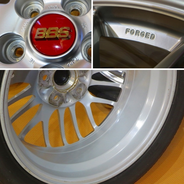 鍛造 軽量 バリ溝4本セット【BBS RG409 ホイール 21年製ブリヂストン 