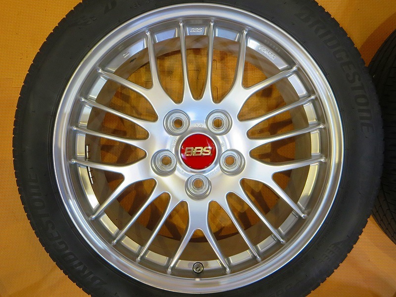 鍛造 軽量 バリ溝4本セット【BBS RG409 ホイール 21年製ブリヂストン 
