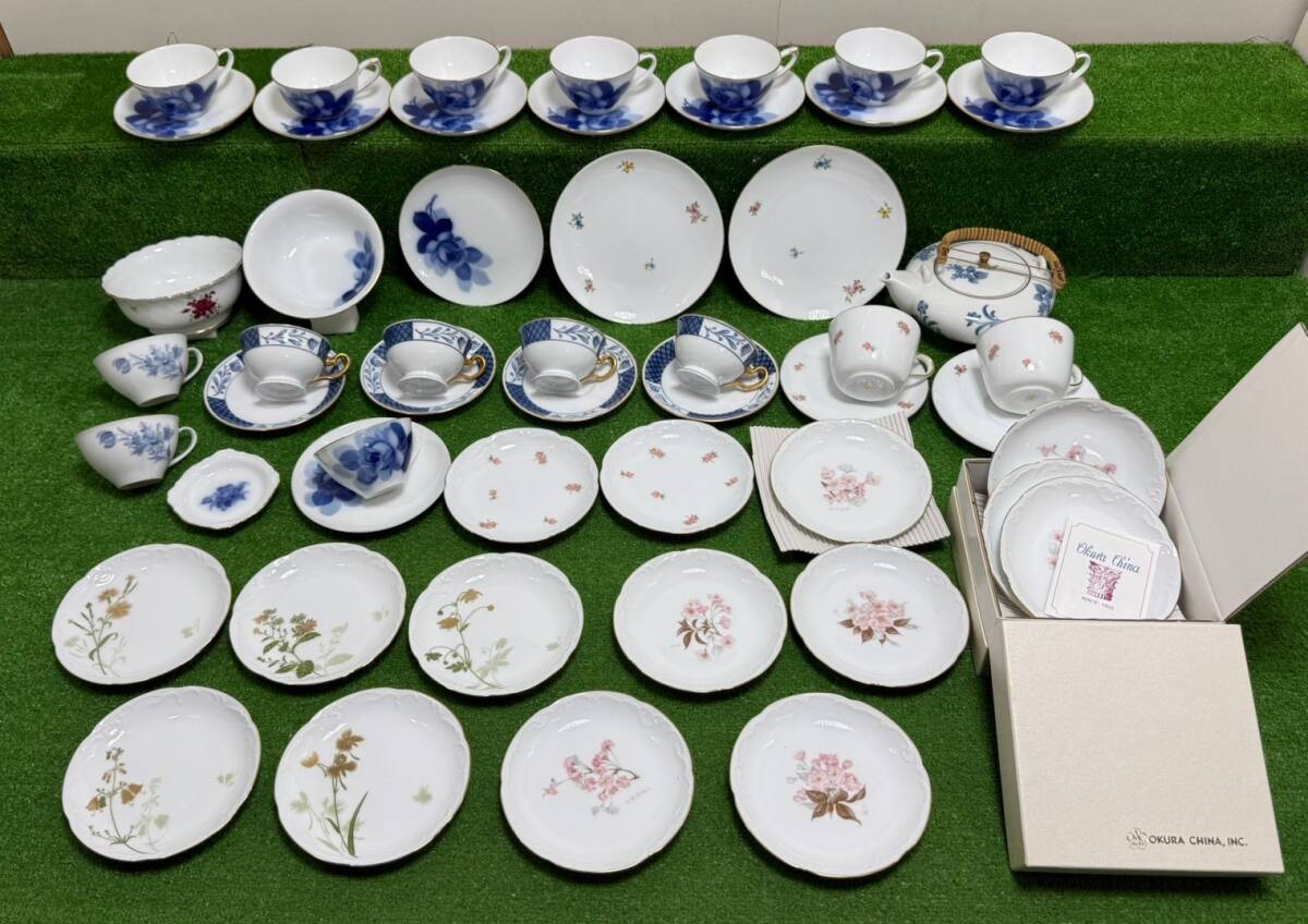 大得価，人気SALE 8-140 ジャンク 大倉陶園 食器 大量 まとめて カップ ソーサー 皿 花柄(大倉陶園)｜売買されたオークション情報、yahooの商品情報をアーカイブ公開 - オークファン 大倉陶園