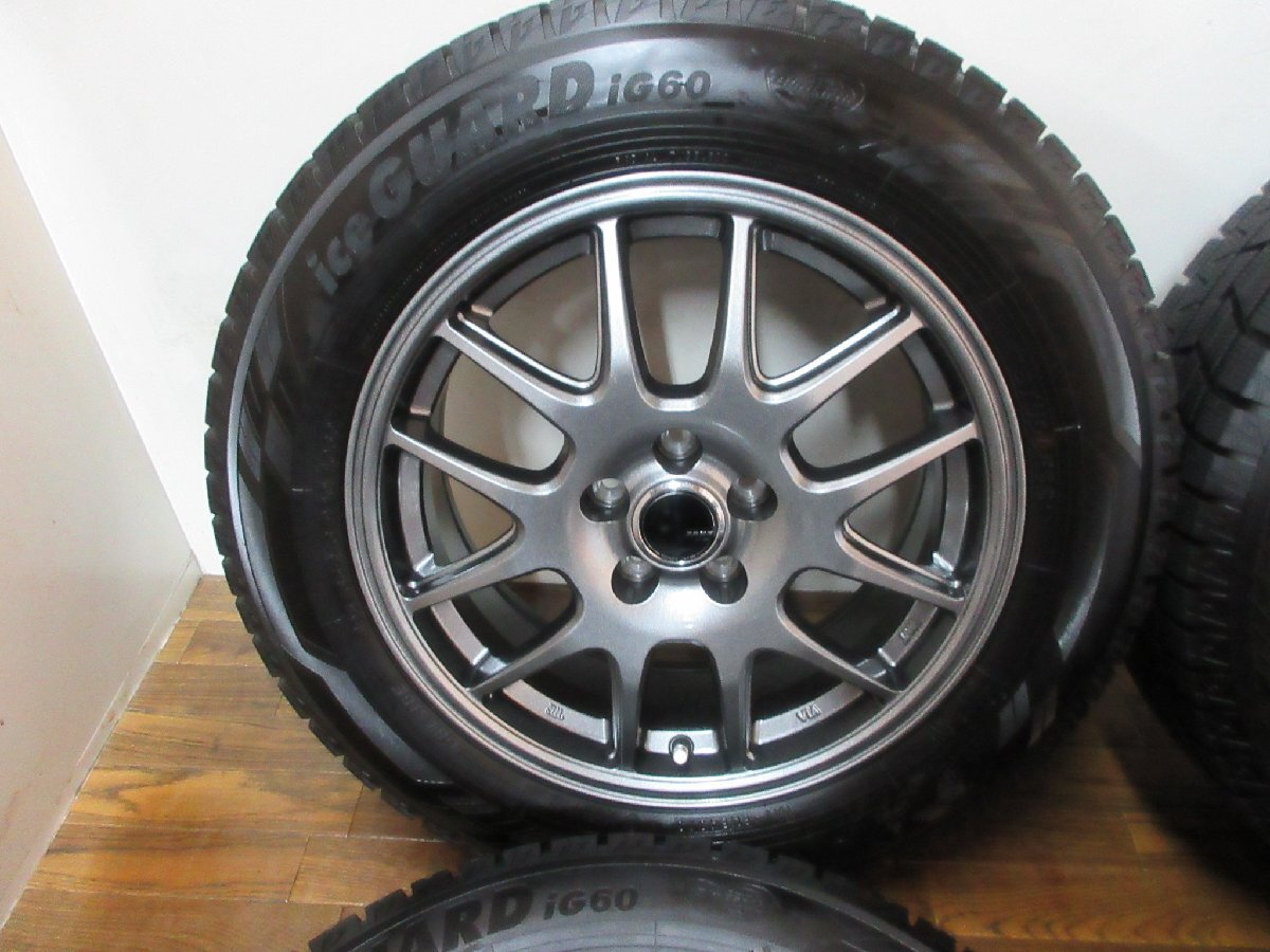 【送料無料・税込み】 Zack JP-205 16in6.5J+41 5穴PCD100 YK アイスガードiG60 195/65R16 ライズ/ ロッキー ハイブリッド JP-205 送料無料・税込み 16in6.5J+41 ブラックシルバーアルミ 車用ホイール 0