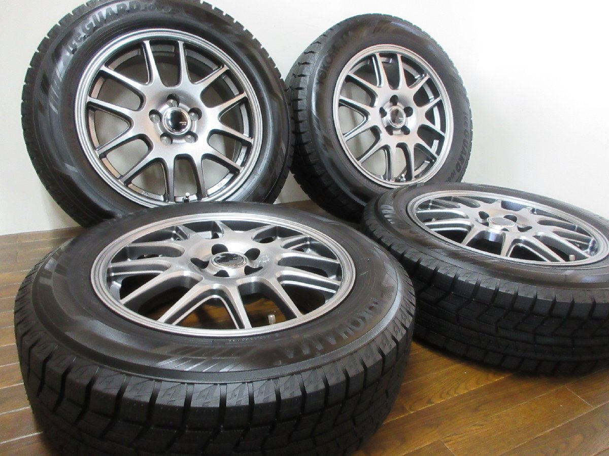 【送料無料・税込み】 Zack JP-205 16in6.5J+41 5穴PCD100 YK アイスガードiG60 195/65R16 ライズ/ ロッキー ハイブリッド JP-205 送料無料・税込み 16in6.5J+41 ブラックシルバーアルミ 車用ホイール 0