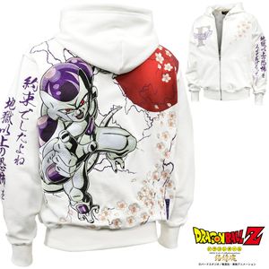 5#294016-10 絡繰魂 ドラゴンボールZ コラボ ジップアップパーカー フリーザ 地獄以上の
