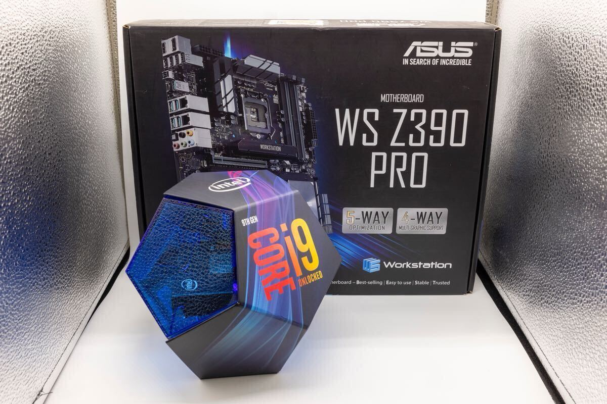 中古 intel core i9-9900K & ASUS WS Z390 Pro_1