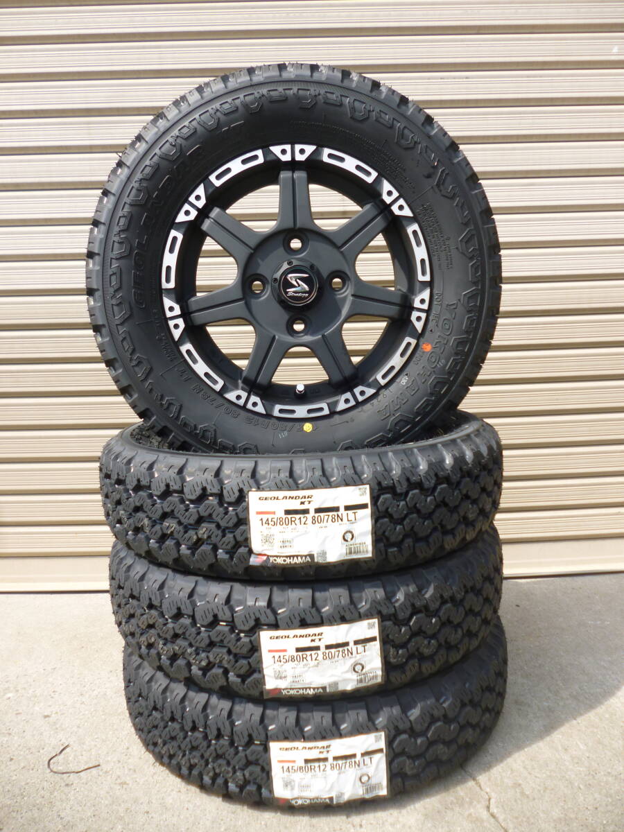 新品ヨコハマ　ゴツゴツタイヤ☆145/80R12☆軽トラ・ハイゼット・エブリィ 新品ヨコハマジオランダーKT□145/80R12LT□ゴツゴツタイヤ□軽バン