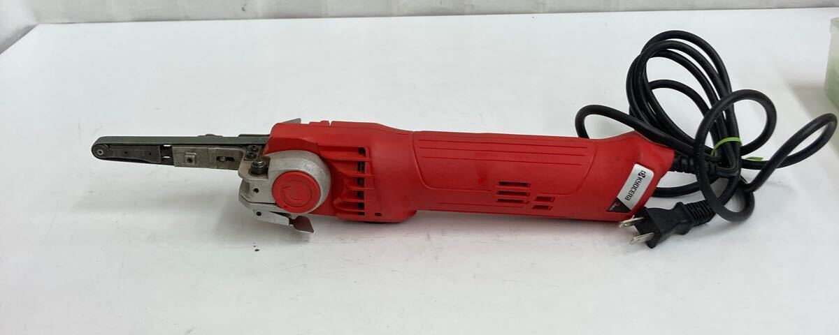 BM○ 通電確認済み KYOCERA　京セラ 電気やすり BY-1031 可変ヘッド ベルトサンダ 電動工具 取扱説明書付き 箱付き_2