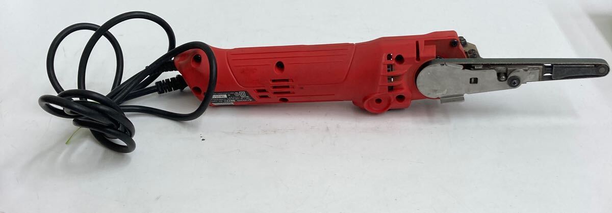 BM○ 通電確認済み KYOCERA　京セラ 電気やすり BY-1031 可変ヘッド ベルトサンダ 電動工具 取扱説明書付き 箱付き_3