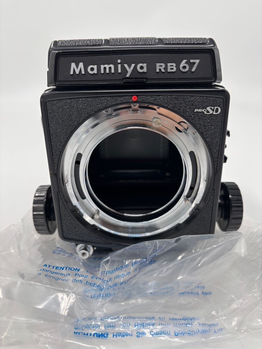 美品 Mamiya RB67 PROSD ボディ ウェストレベルファインダー ネックストラップ付 箱 説明書 動作未確認 マミヤ 中判カメラ_2