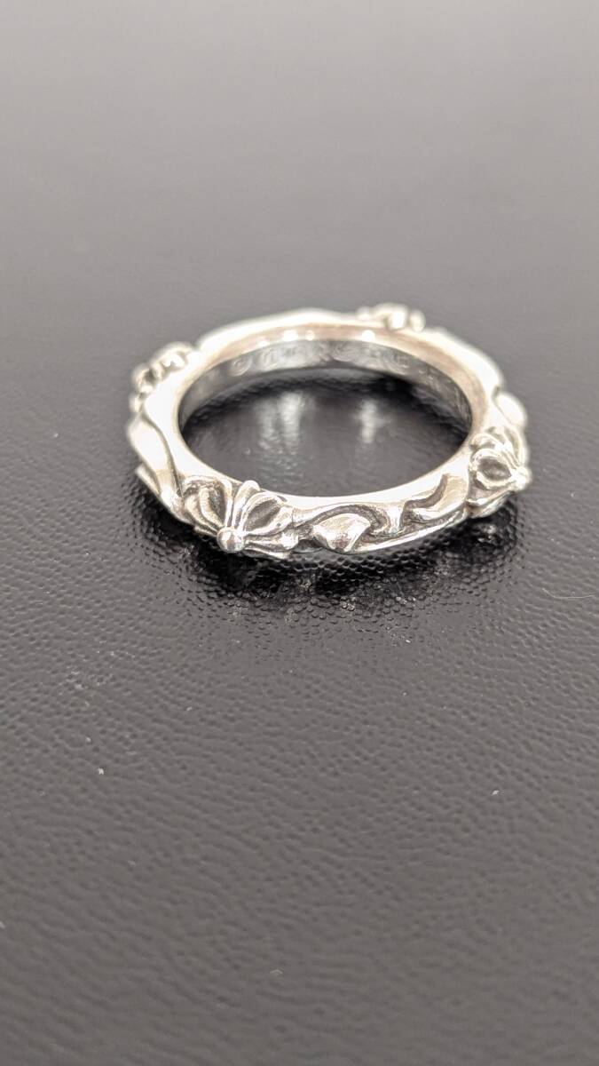 00sCHROME HEARTS リング 925 シルバー15号 H5467】 クロムハーツ CHROME HEARTS バンドリング 925 シルバー