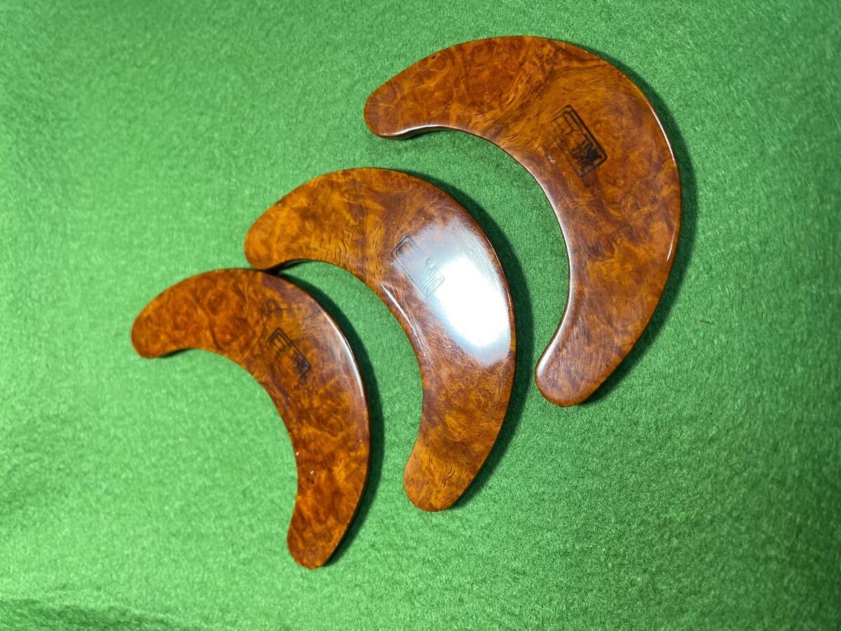 黒柿　　アクセサリー　部品　鏡面仕上げ　　3点_1