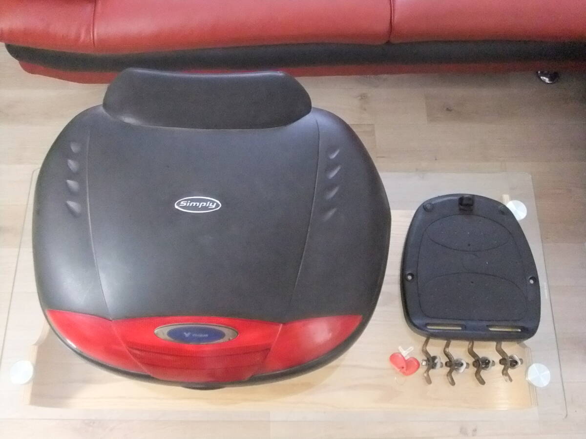 ＧＩＶＩ E450ＮＤ モノロック Simply トップケース　ブラック ヤマハワイズギア純正　トップケース　タンデムツーリングに重宝