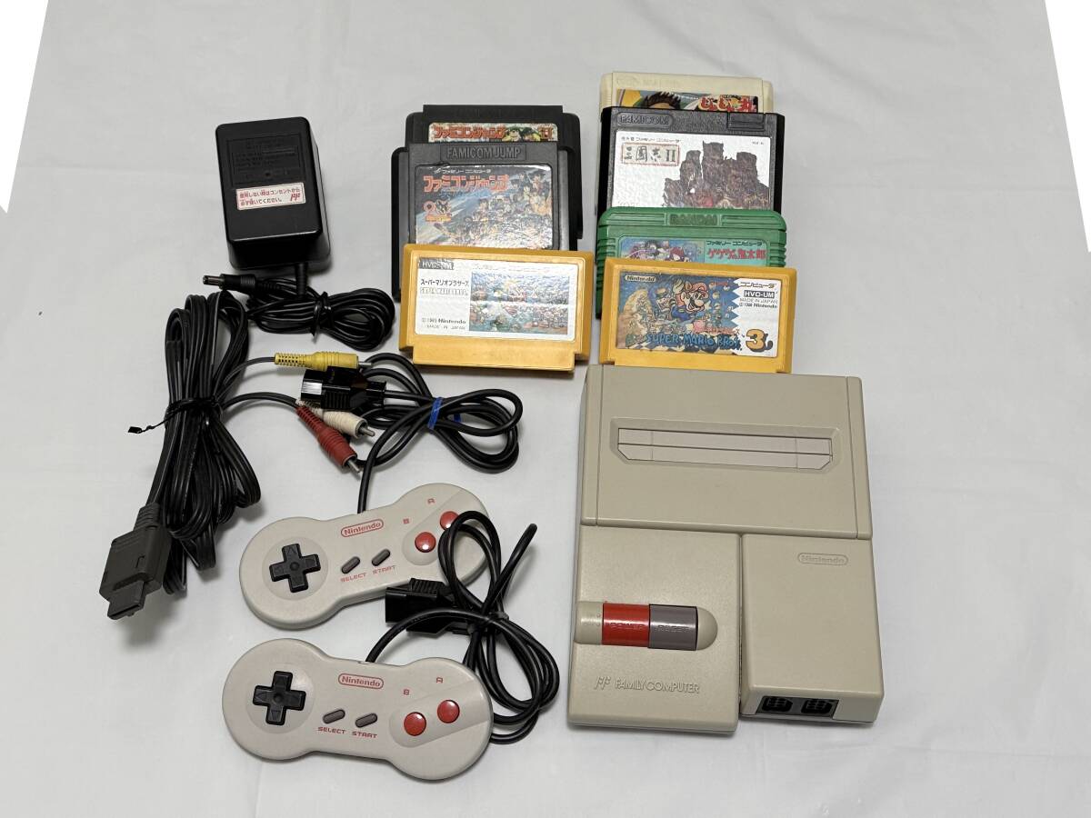 ☆[中古] newFC 本体 ニューファミコン AV仕様 ゲームソフト付き [動作