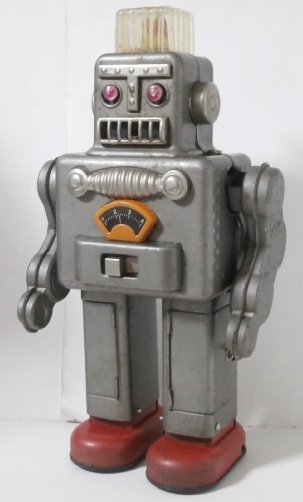 ジャンク ヨネザワ スモーキング ロボット 頭部点灯 昭和レトロ ブリキ