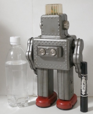 ジャンク ヨネザワ スモーキング ロボット 頭部点灯 昭和レトロ ブリキ
