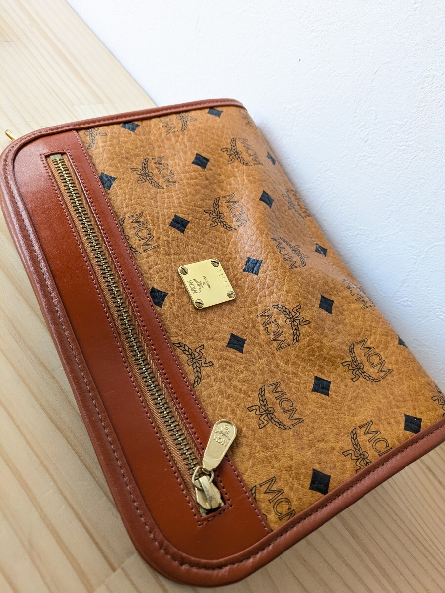 n 1円〜 MCM エムシーエム モノグラム ヴィセトス柄 品 レザー