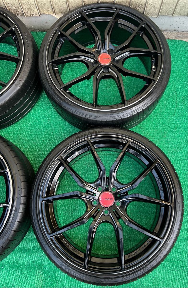 美品 RAYS レイズ グラムライツ 57FXX 19インチタイヤ/ホイール4本 8.5J+45 PCD100 5H 2020年製 プリウス 86 BRZ ZN6 ZC6等 19インチ レイズ 57FXX タイヤ、ホイール 5H114.3 0