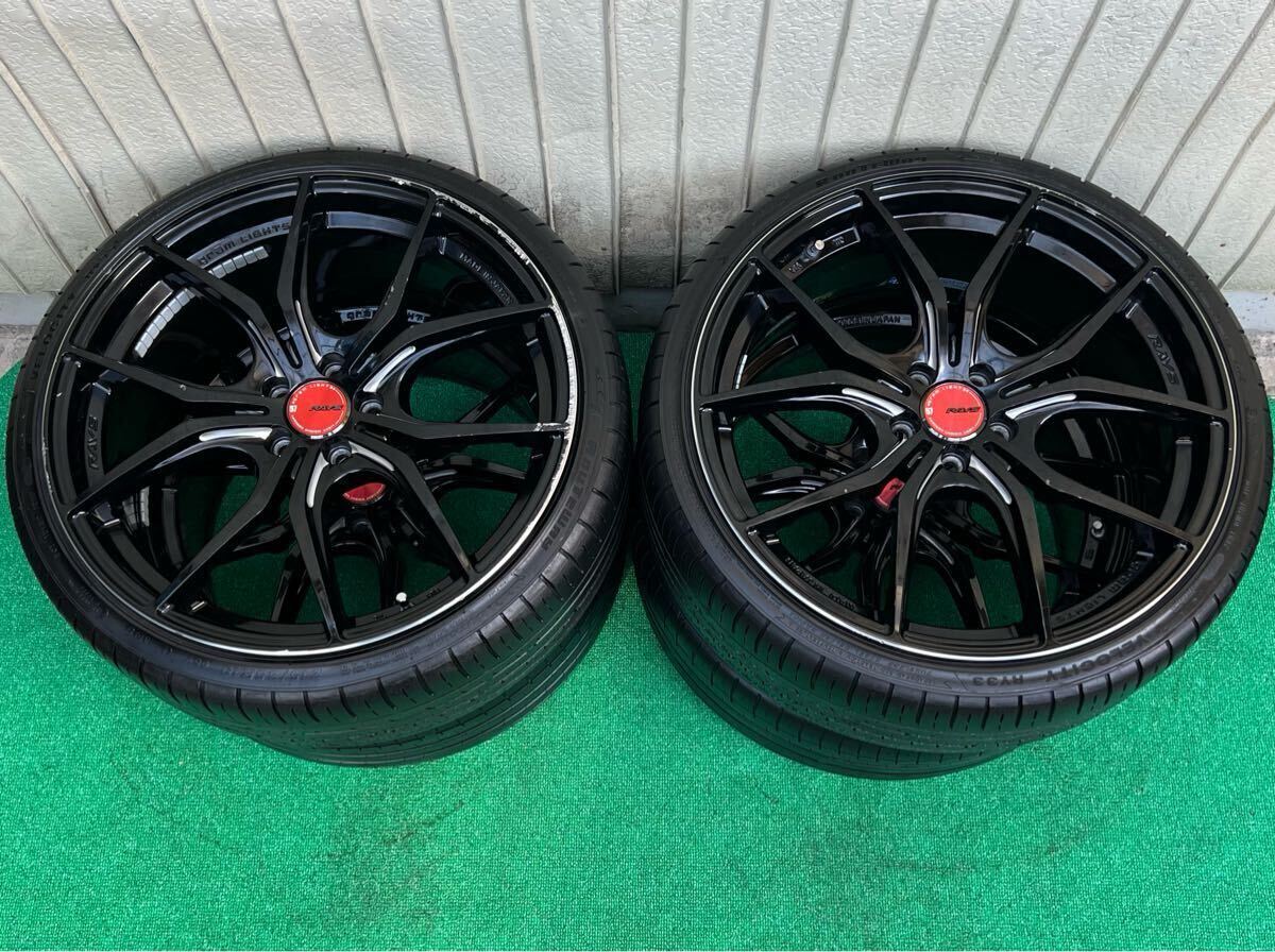 美品 RAYS レイズ グラムライツ 57FXX 19インチタイヤ/ホイール4本 8.5J+45 PCD100 5H 2020年製 プリウス 86 BRZ ZN6 ZC6等 19インチ レイズ 57FXX タイヤ、ホイール 5H114.3 0