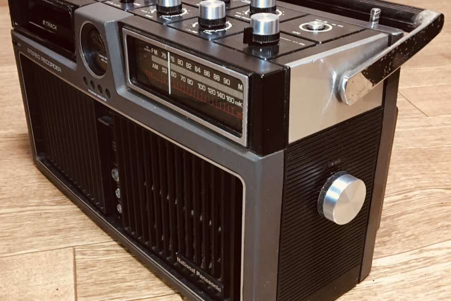 昭和レトロ】National ナショナル☆8トラ ラジカセ SOUND SCOPE 8 RF