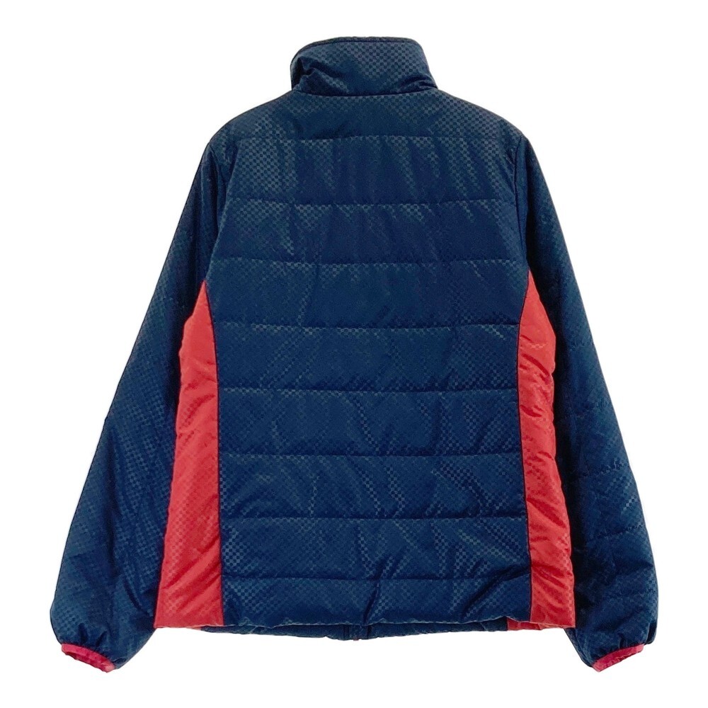 【1円】FILA GOLF フィラゴルフ ; 中綿 ジップジャケット チェック柄 ネイビー系 M [240101333471]_2