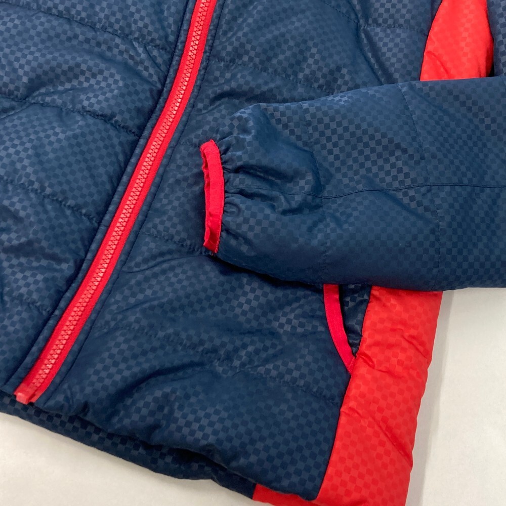 【1円】FILA GOLF フィラゴルフ ; 中綿 ジップジャケット チェック柄 ネイビー系 M [240101333471]_4