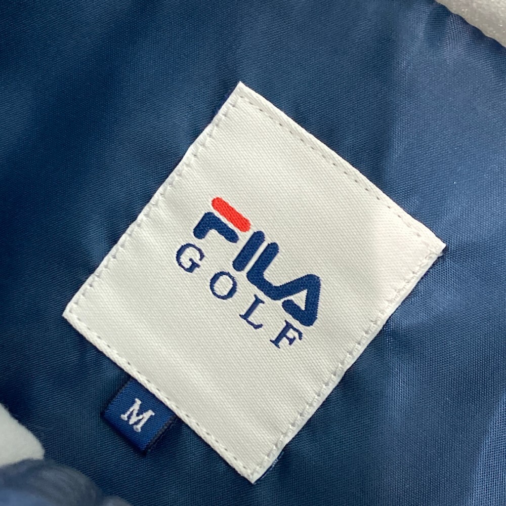 【1円】FILA GOLF フィラゴルフ ; 中綿 ジップジャケット チェック柄 ネイビー系 M [240101333471]_5
